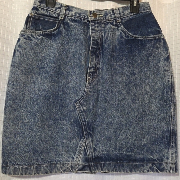 Gitano Vintage Acid Washed Denim Skirt Size 14 Perfect Condition - Picture 1 of 9